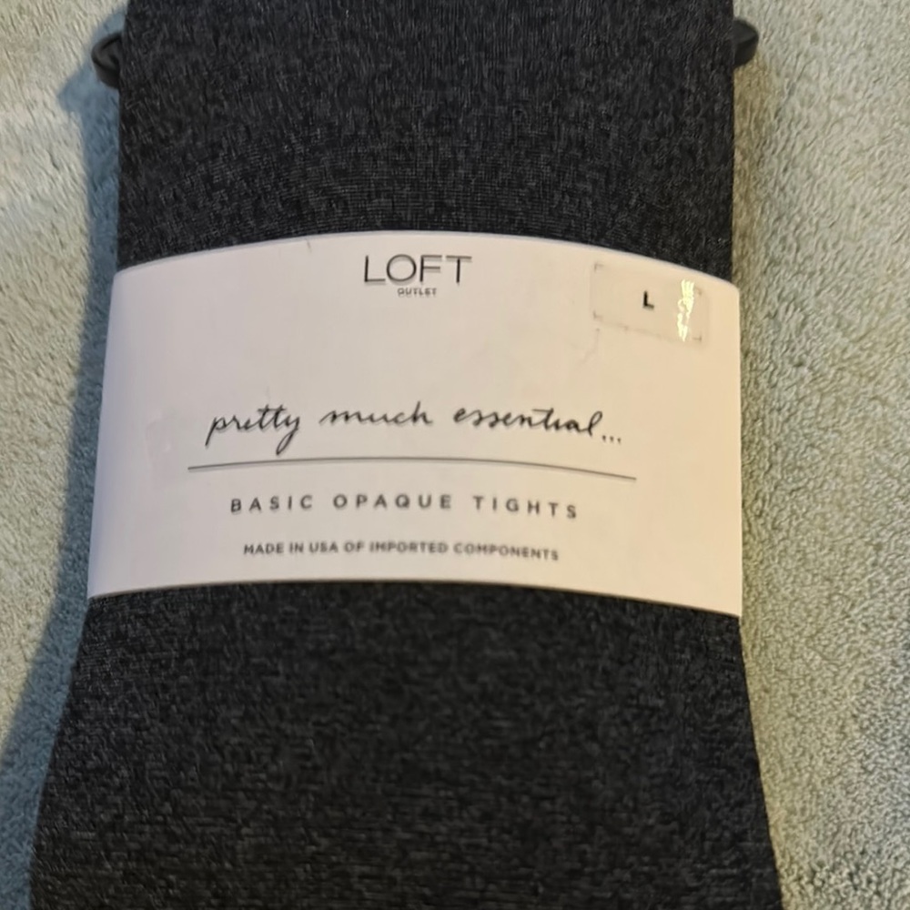 NWT Basic Opaque Tights Size L
